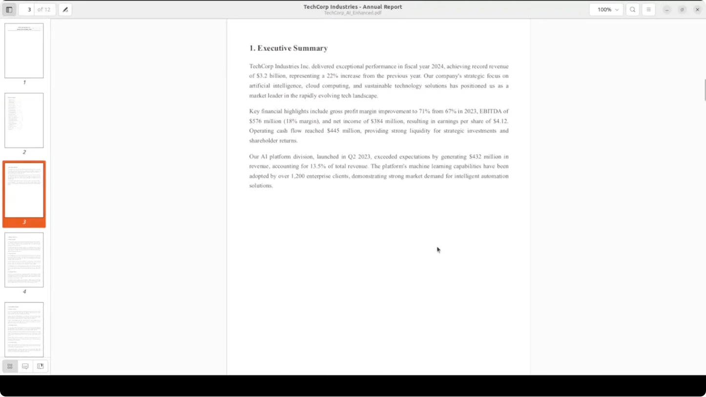 Один из подготовленных вариантов многостраничного PDF