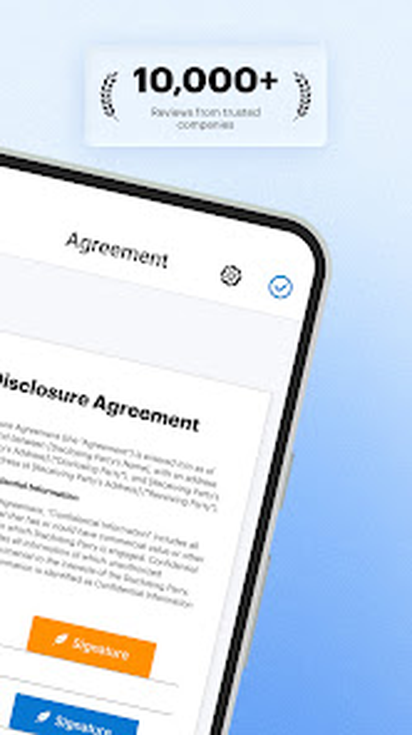 Документ с кнопками подписи и инициалов в signNow