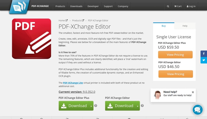Скриншот PDF-XChange Editor