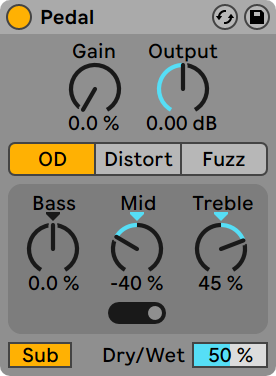 Pedal в Ableton Live