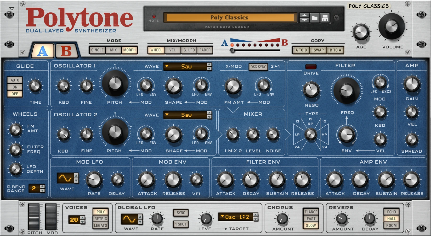 Polytone Dual-Layer Synthesizer