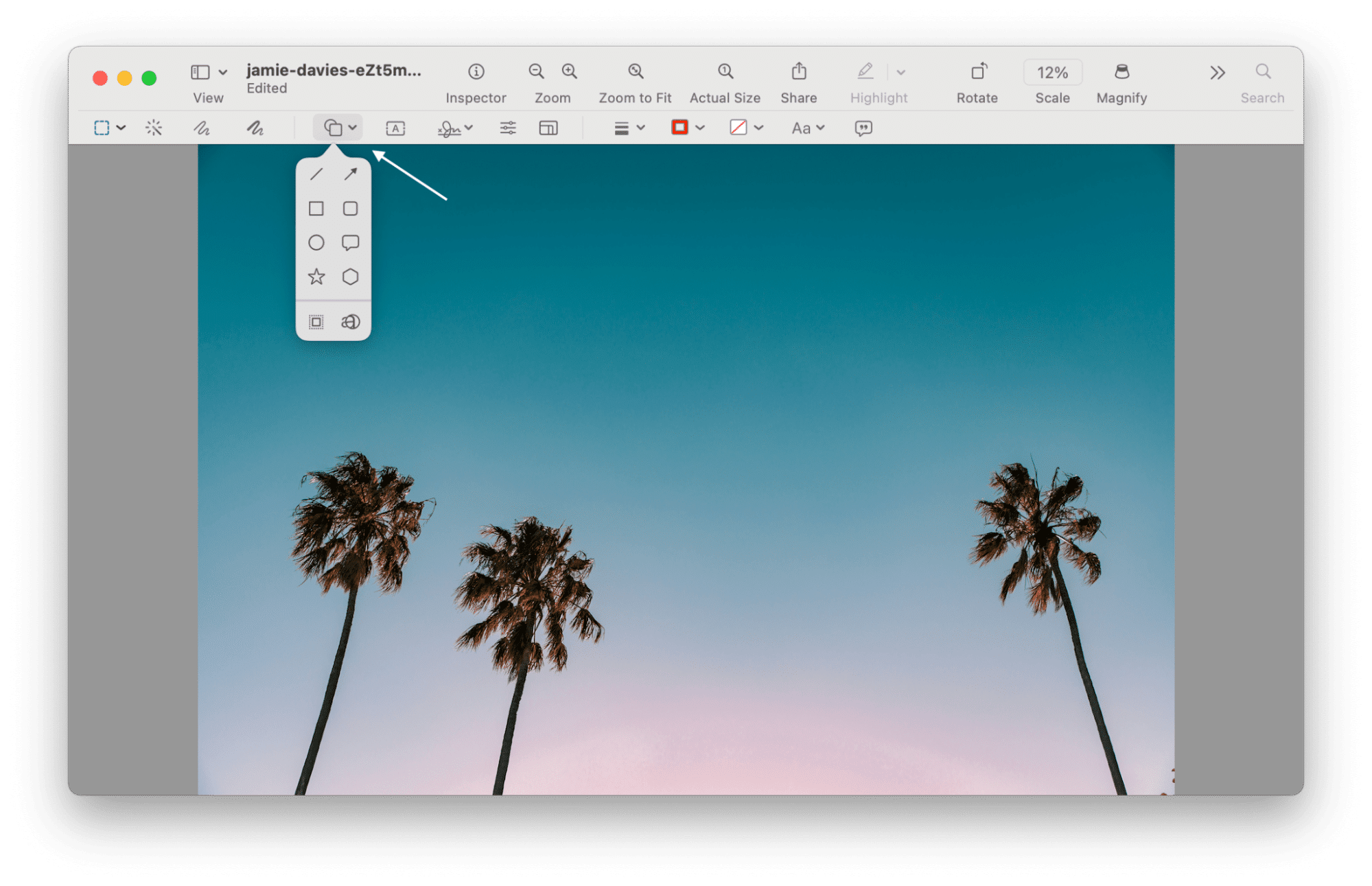 Скриншот Просмотра macOS