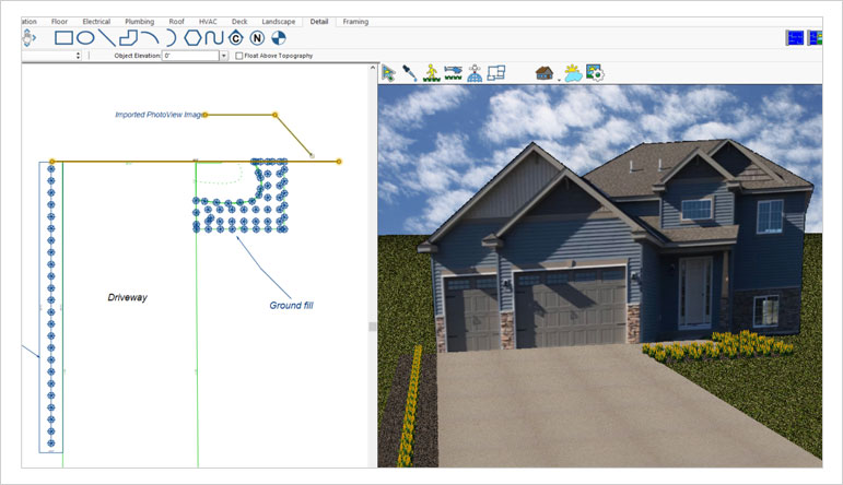 PhotoView в Punch Home Design: проектирование по фотографии существующего дома