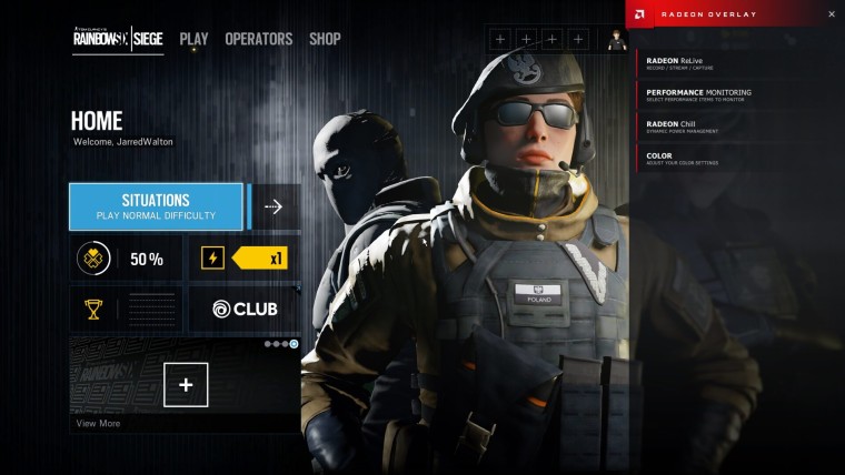 AMD Radeon ReLive — панель записи в AMD Software