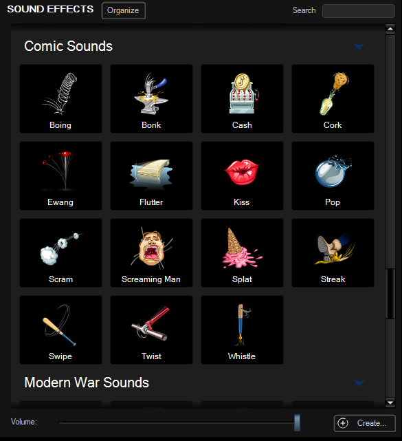 Панель Sound Effects в MorphVOX Pro