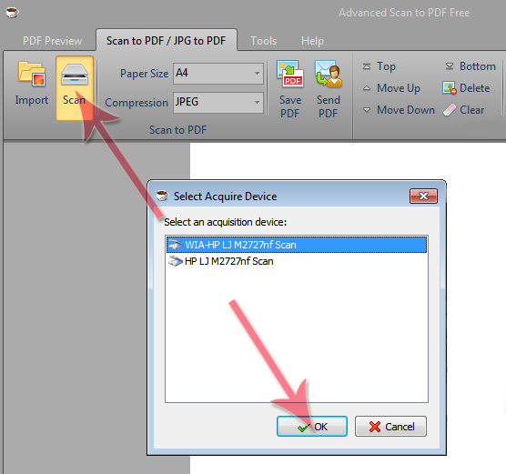 Скриншот Advanced Scan to PDF Free: ScanButton