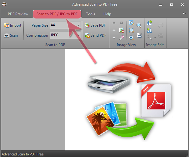 Скриншот Advanced Scan to PDF Free: ScanToPdf