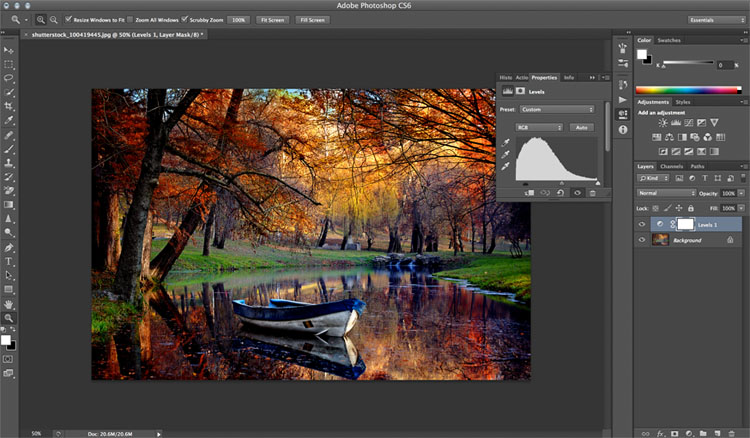 Photoshop — шаги для винтажной обработки