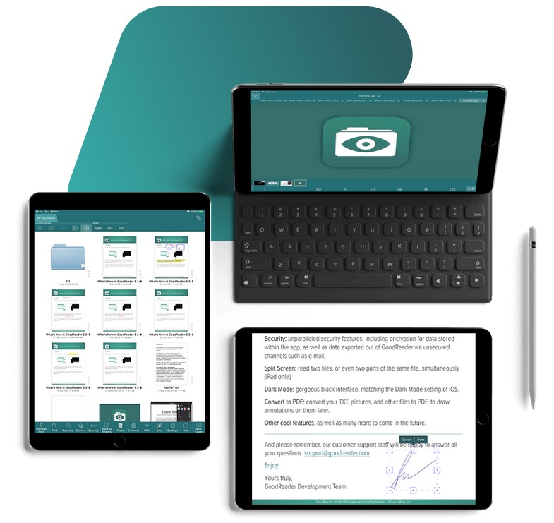 GoodReader: интерфейс PDF и файлов