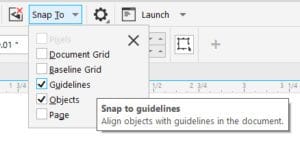 Направляющие и привязки в CorelDRAW