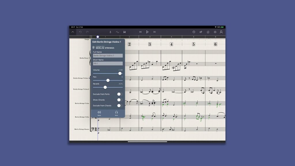 Интерфейс StaffPad