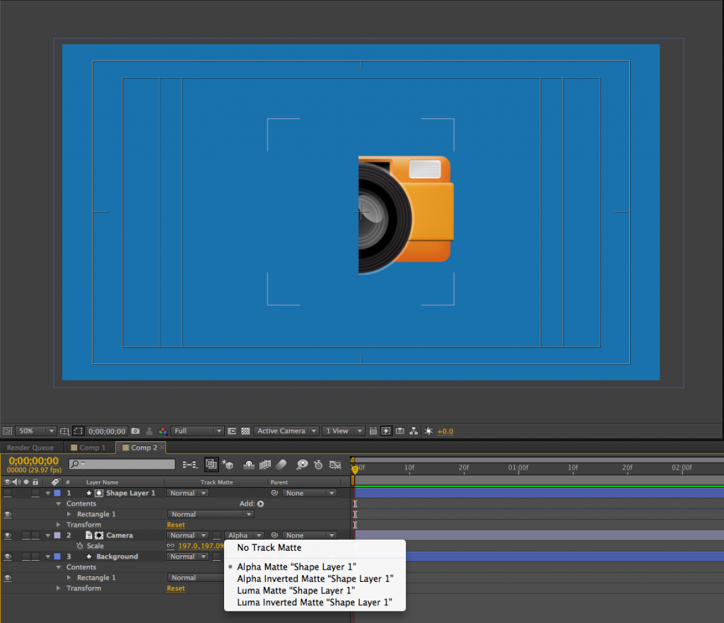 Анимация слоя-маски в After Effects