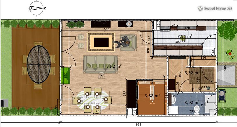 Интерфейс Sweet Home 3D
