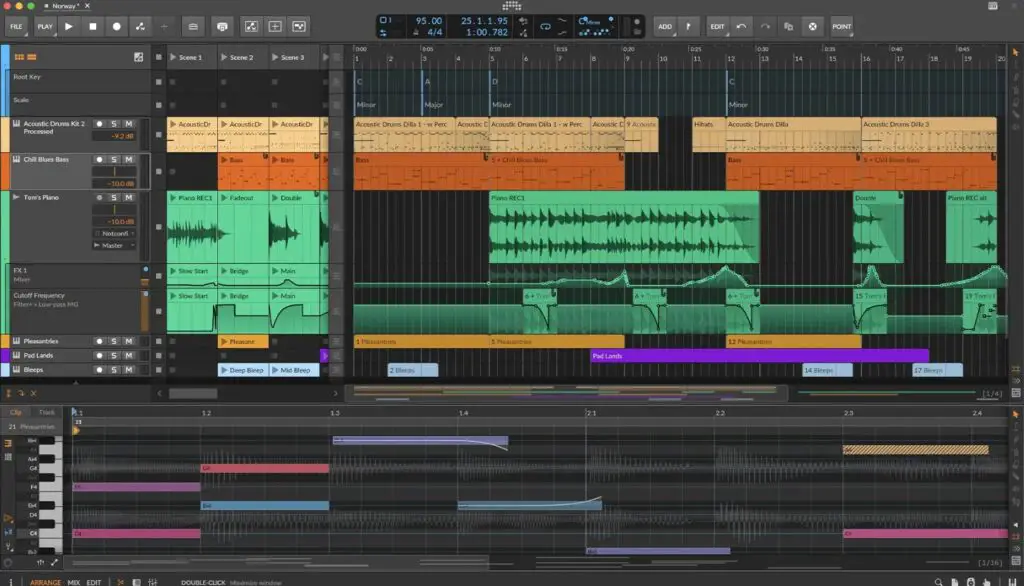 Скриншот Bitwig Studio