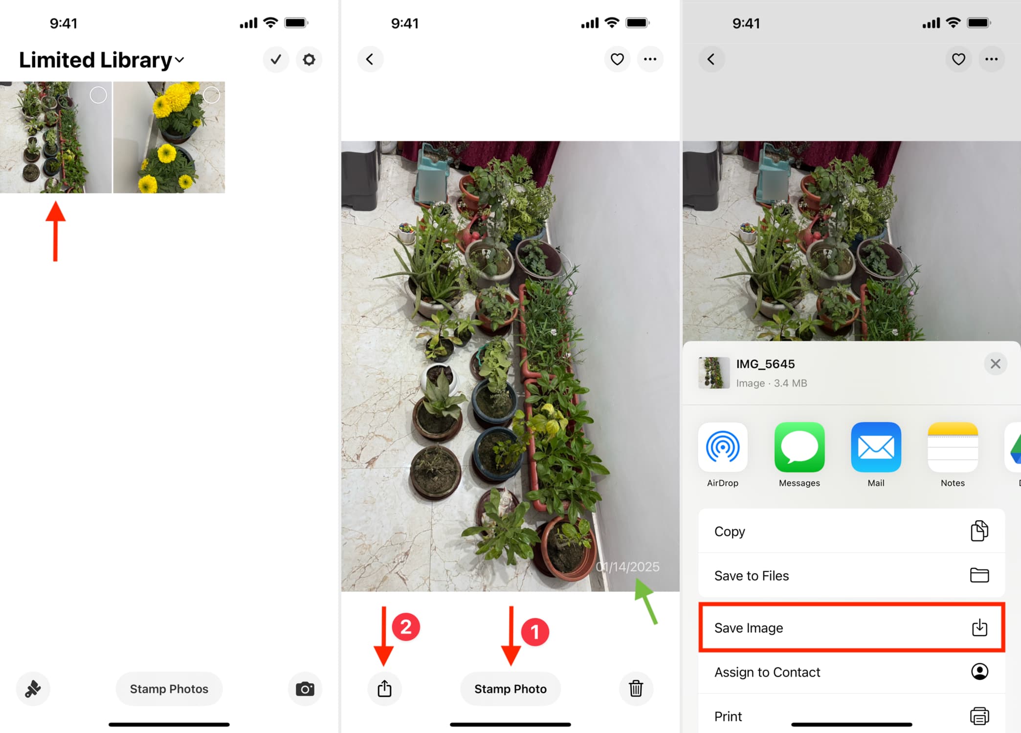 DateStamper на iPhone