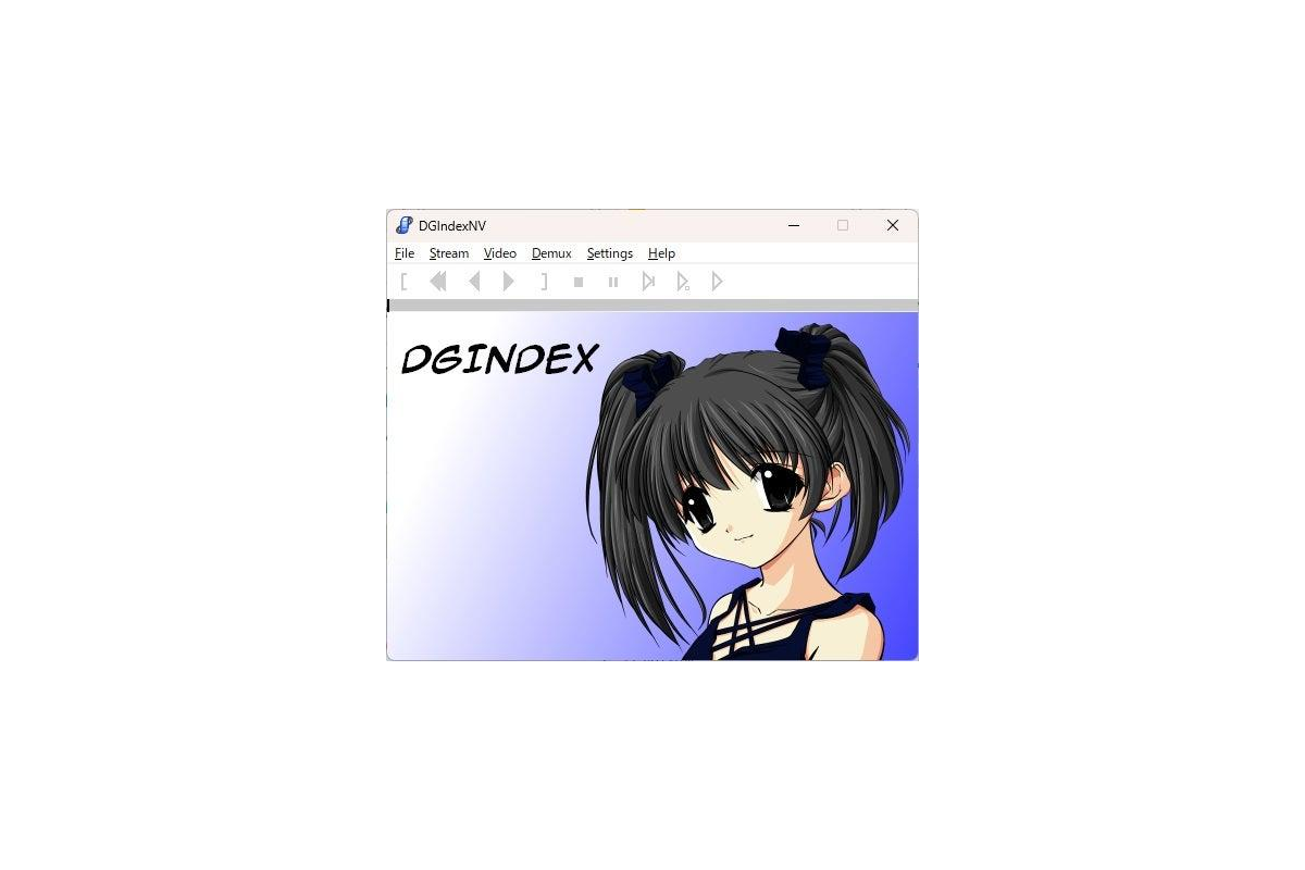 Окно DGIndexNV после запуска