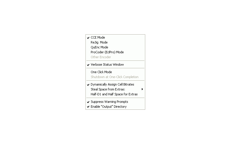 Интерфейс DVD Rebuilder