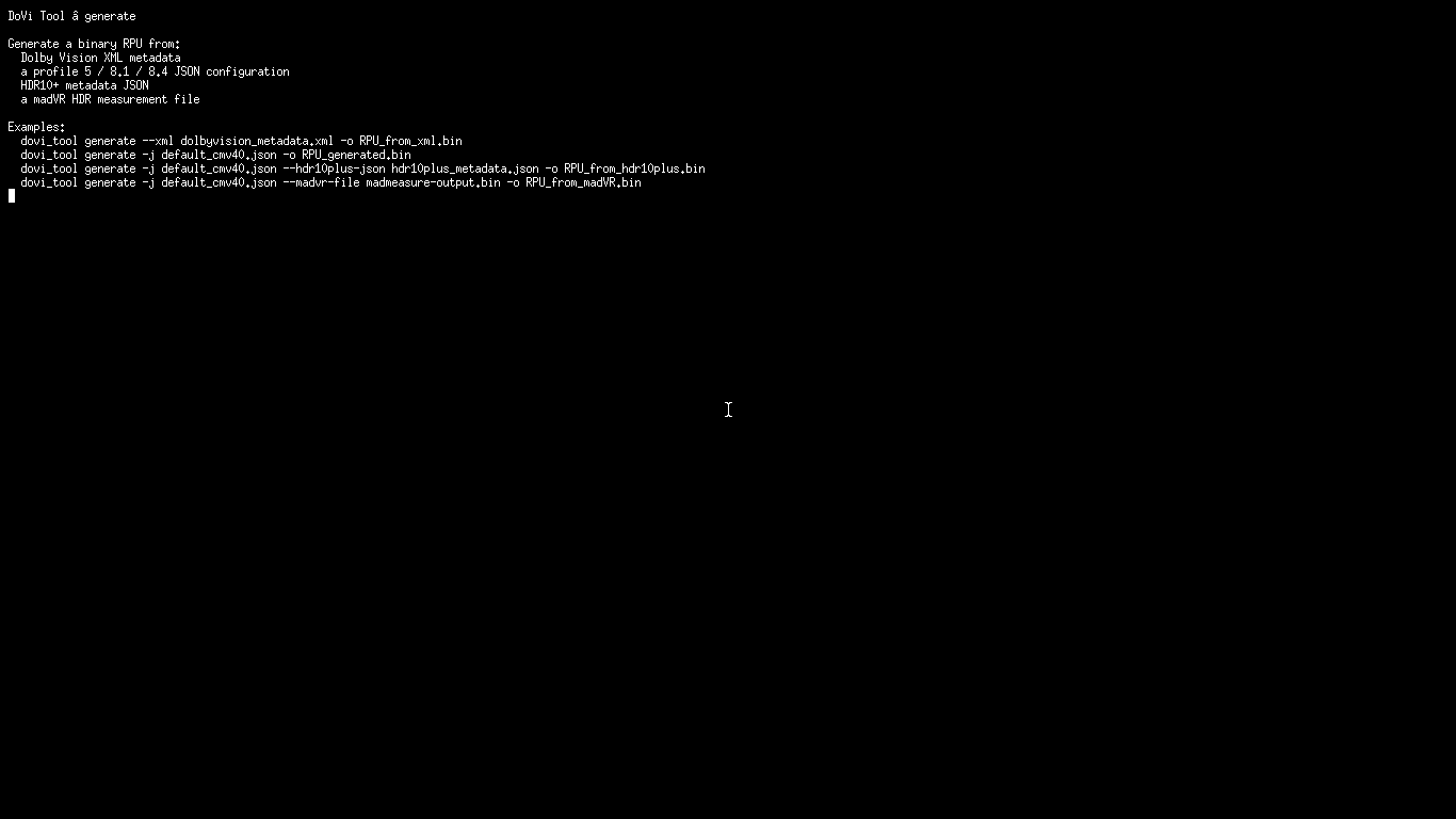 DoVi Tool: Что такое RPU в практическом смысле