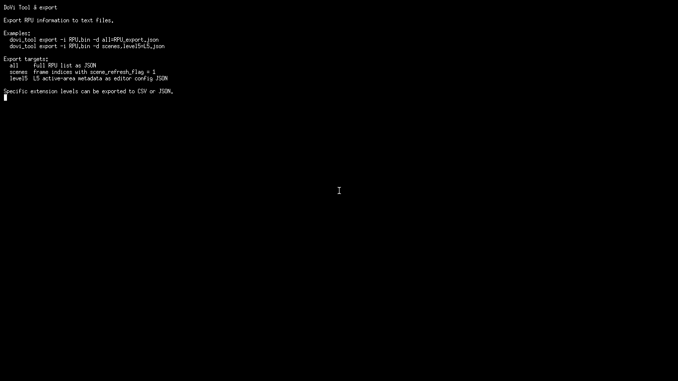 DoVi Tool: Параметр crop и Level 5