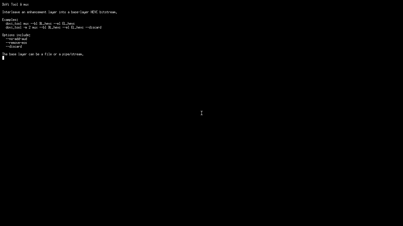 DoVi Tool: convert: преобразование структуры HEVC и RPU