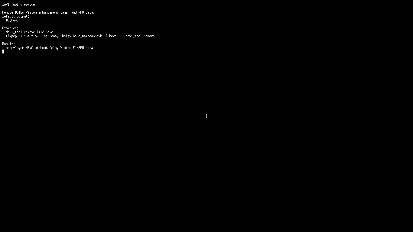 DoVi Tool: Удаление CM v4.0 и mapping coefficients