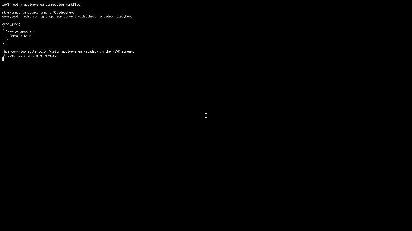 DoVi Tool: Экспорт RPU в JSON, scenes и Level 5