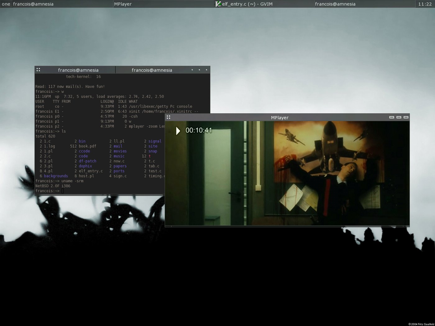MPlayer в NetBSD с видеоокном и системным рабочим столом