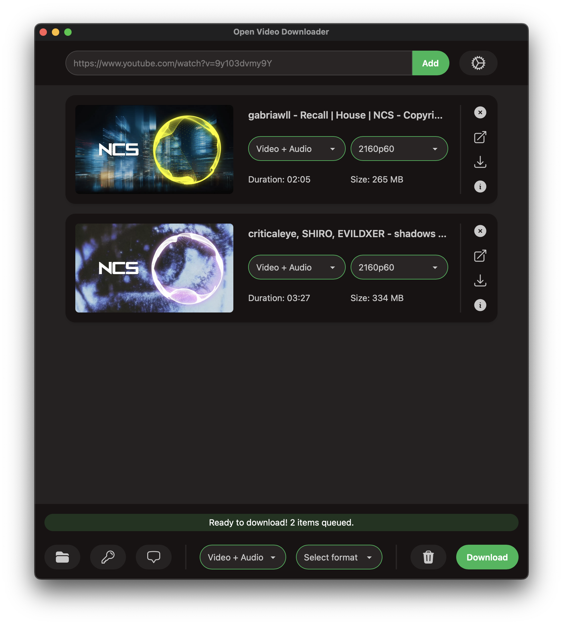 Интерфейс Open Video Downloader: Как устроена работа с очередью