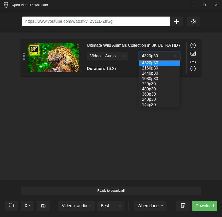 Интерфейс Open Video Downloader: Практический сценарий: плейлист или курс