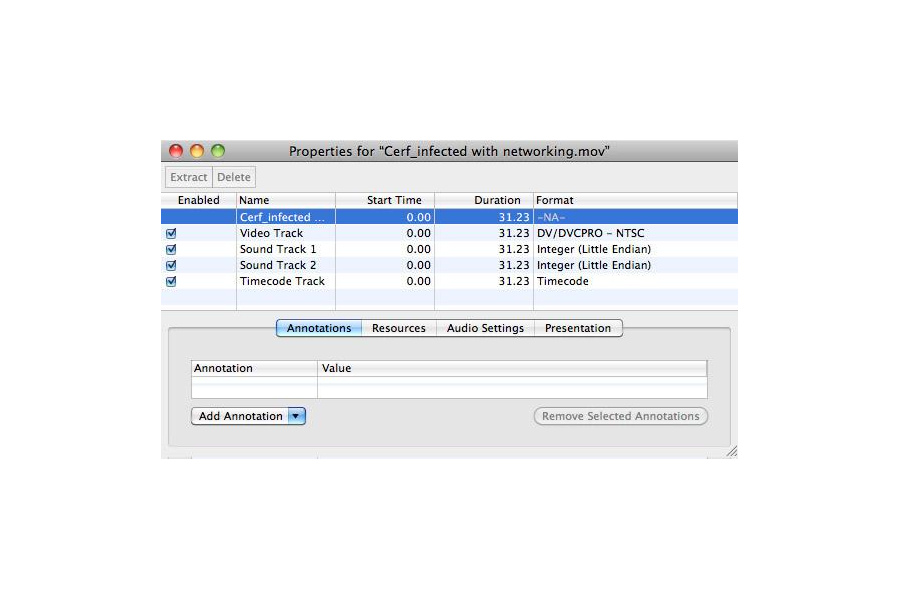 Интерфейс QuickTime Pro