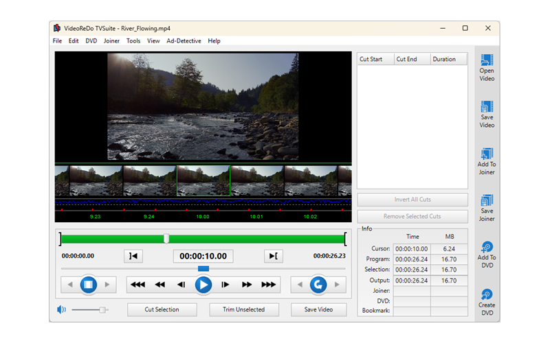 Интерфейс VideoReDo TVSuite