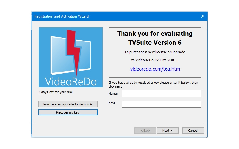 Интерфейс VideoReDo TVSuite