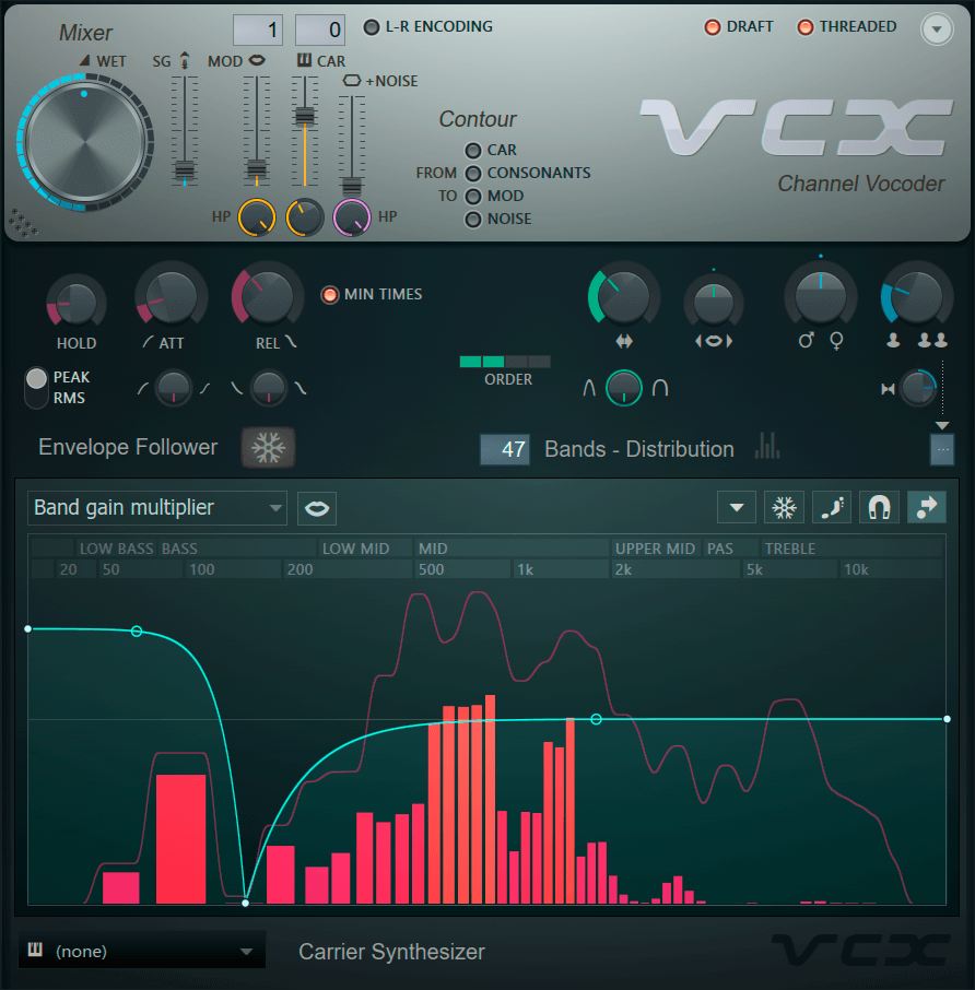 Интерфейс Vocodex