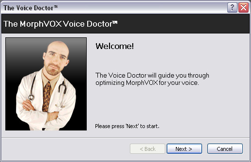 Окно Voice Doctor в MorphVOX Pro