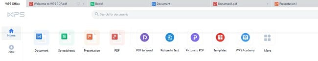 Скриншот WPS Office