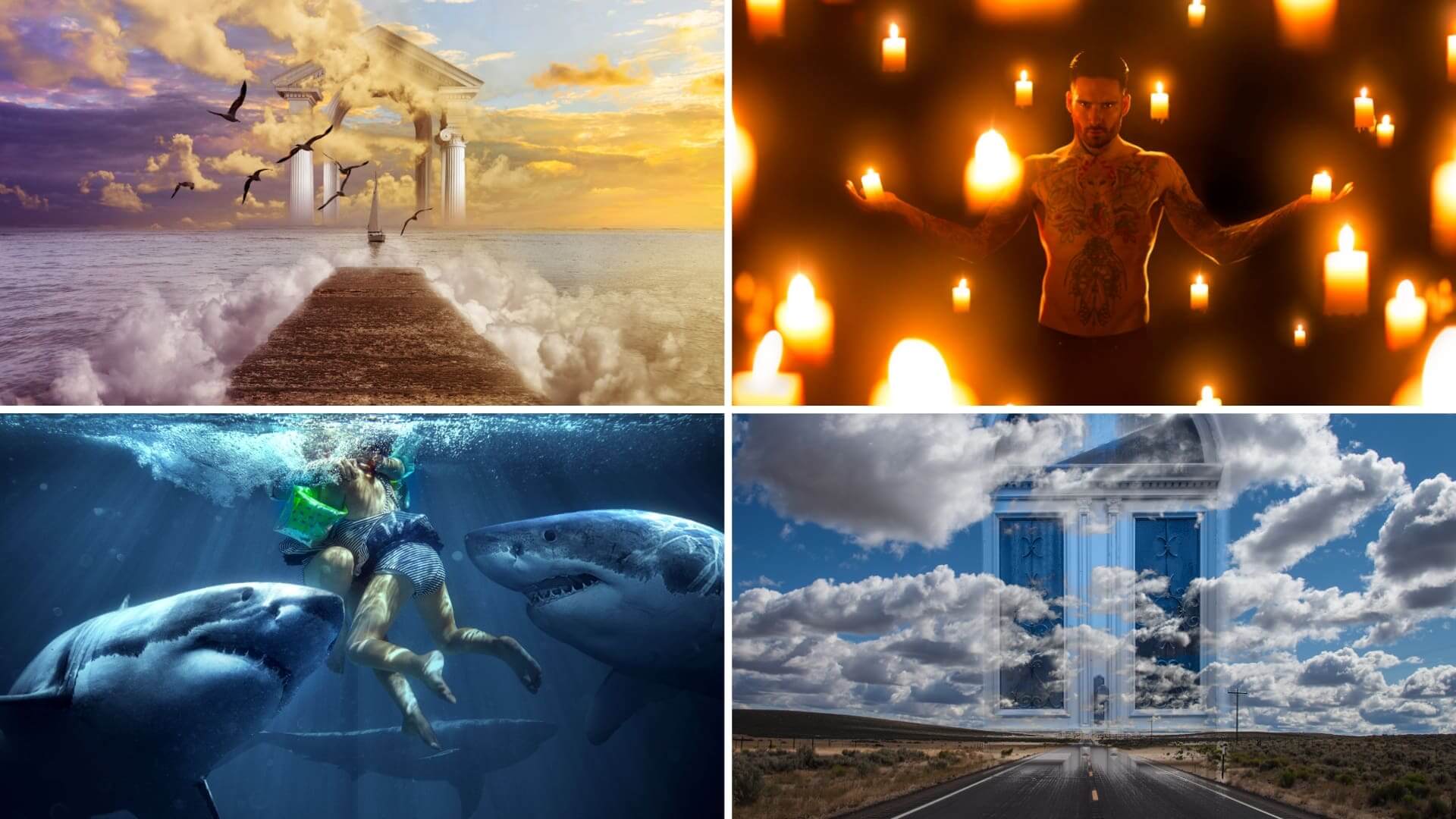 Пример композитинга в VFX: финальный кадр собирается из нескольких визуальных источников