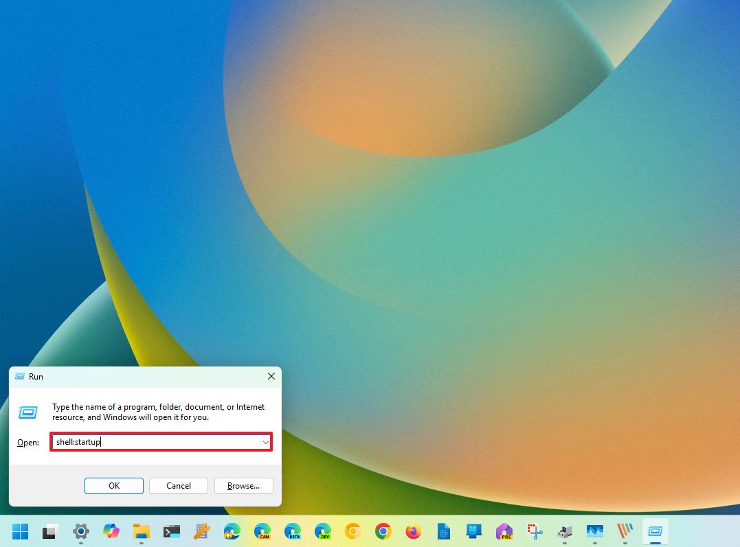 Папка автозагрузки shell startup