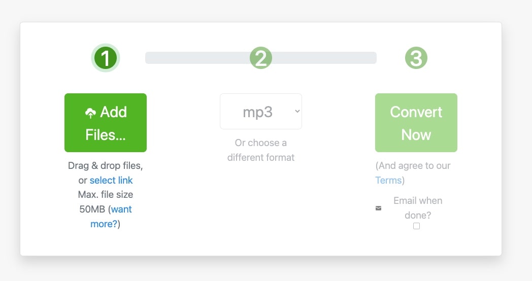 Zamzar: MIDI to MP3