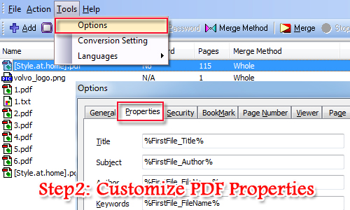 Скриншот A-PDF Merger: a pdf merger2 2