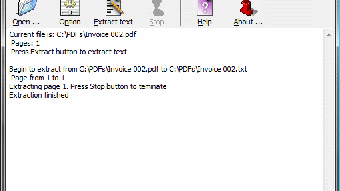 Скриншот A-PDF Text Extractor: a pdf text extractor screenshot