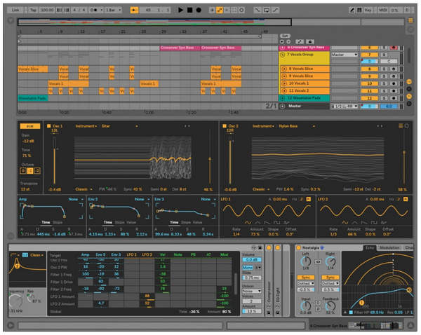 Настройка аудиоклипа в Ableton Live