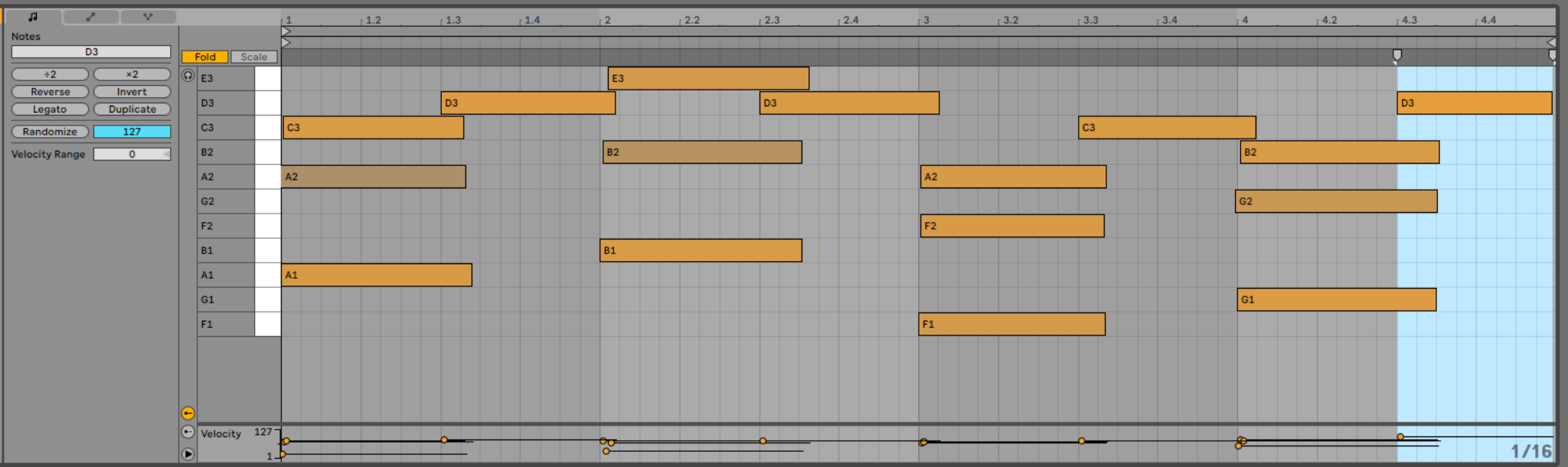 Ableton Live MIDI и Piano Roll
