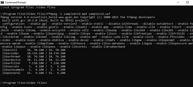 FFmpeg для преобразования AC3 в MP3