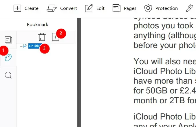 Скриншот ApowerPDF: add bookmark23.jpg
