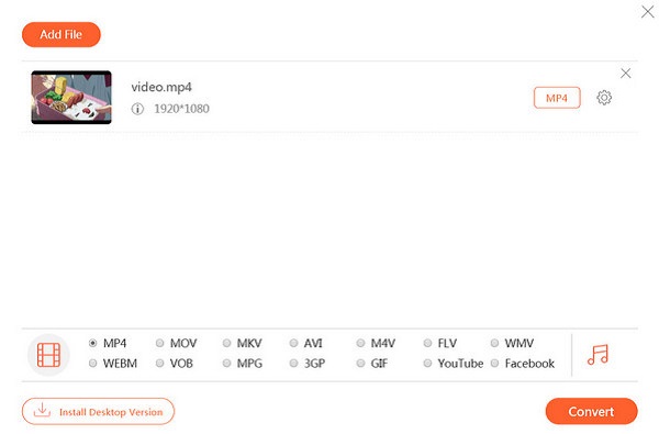 Интерфейс Video Converter, Compressor для Android