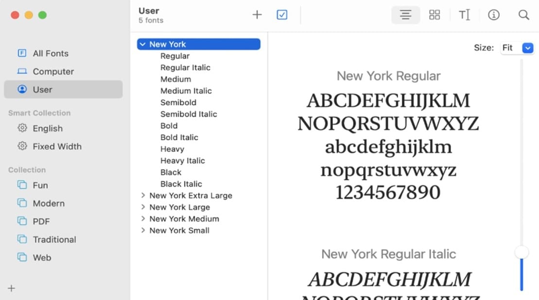 Установка шрифта на macOS перед использованием в Adobe Acrobat