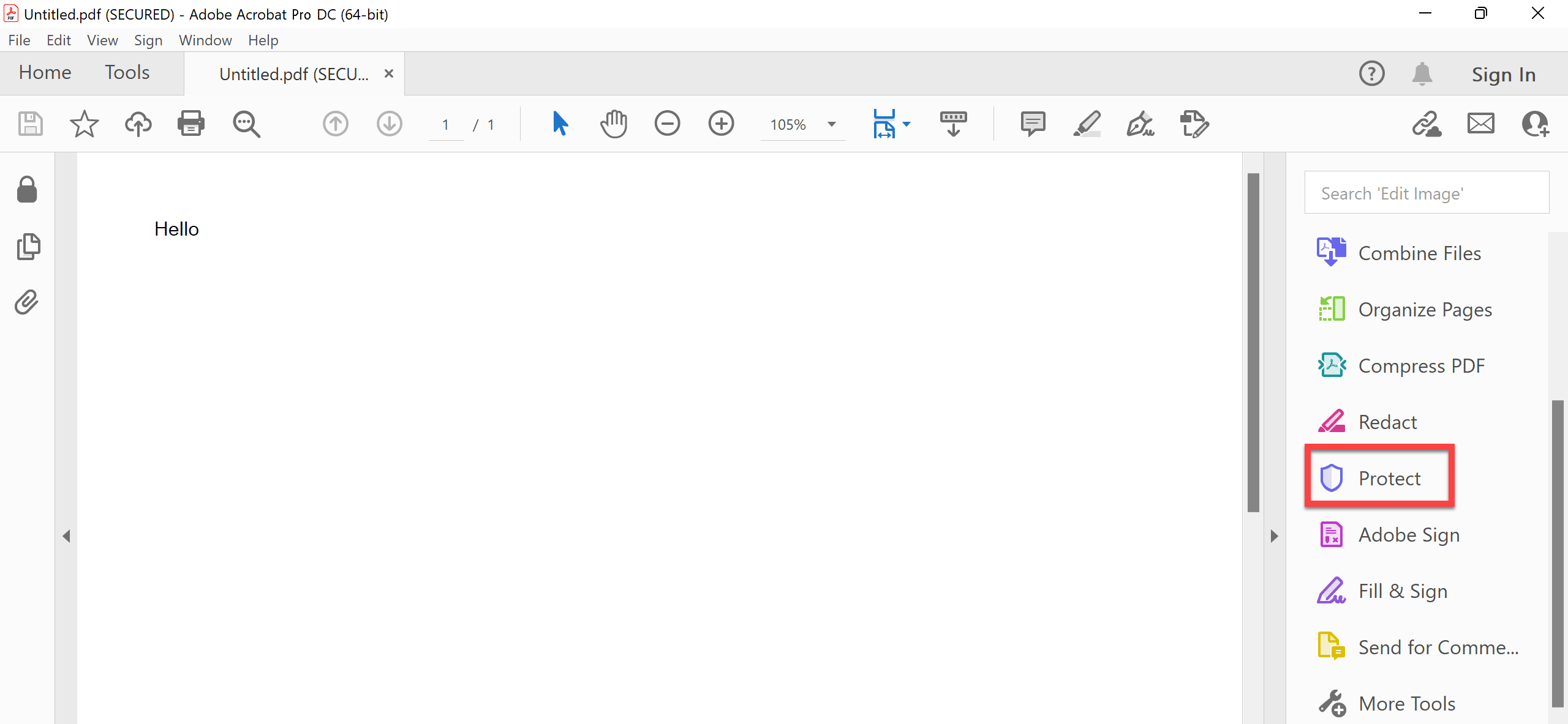Параметры безопасности Adobe Acrobat Pro
