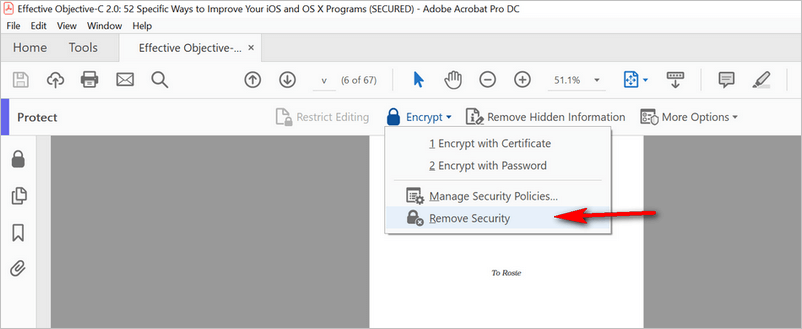 Удаление защиты в Adobe Acrobat Pro