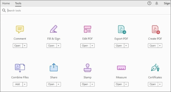 Инструменты Adobe Acrobat Pro для объединения файлов