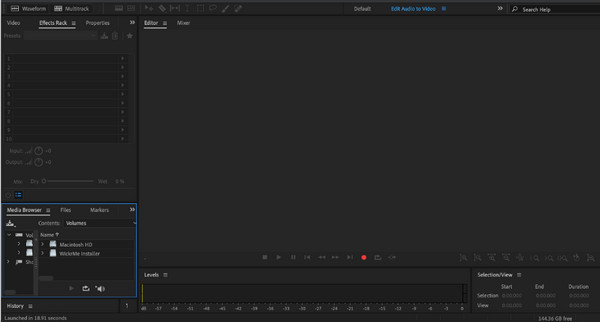 Запись микрофона в Adobe Audition